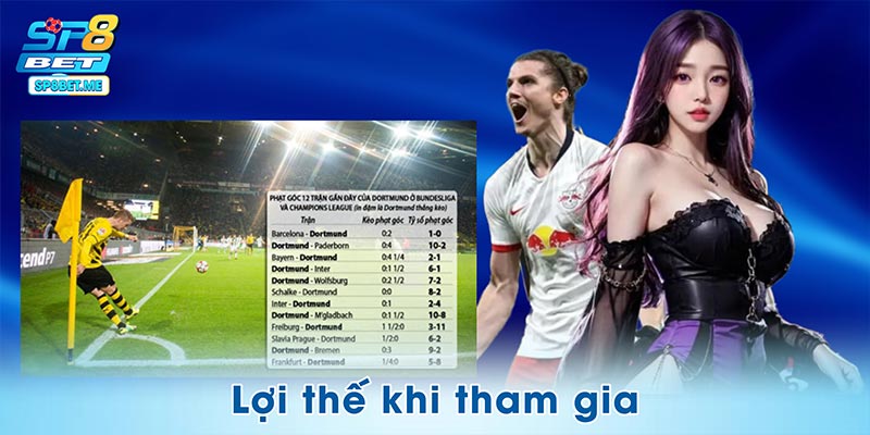 Lợi thế khi tham gia cược phạt góc