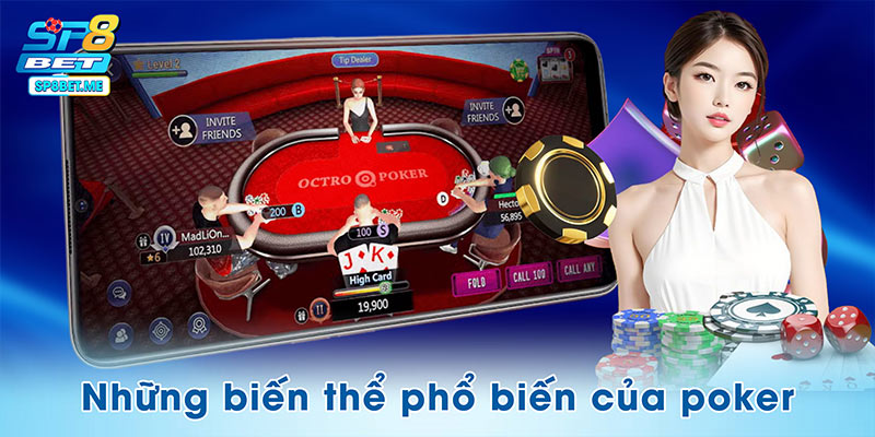 Những biến thể phổ biến nhất của poker tại SP8BET